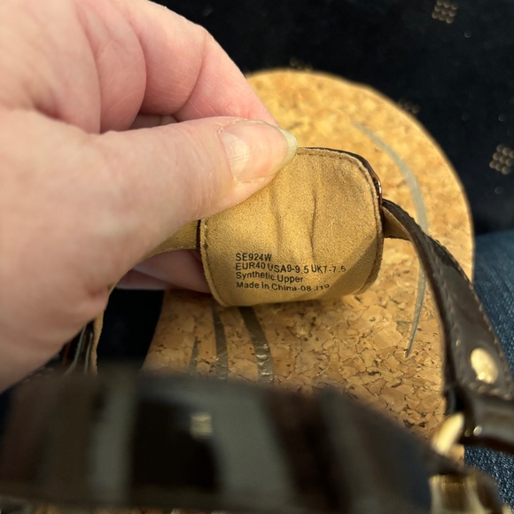 Aetrex slingback thong - NEW - tortoise - Picture 4 of 6